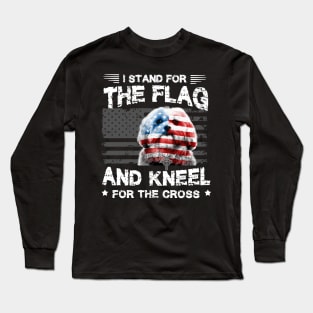 Shih Tzu Dog Stand For The Flag Kneel For Fallen Long Sleeve T-Shirt